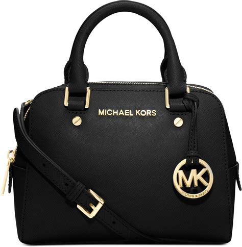 michael kors kleine tasche schwarz|michael kors opened satchel purse.